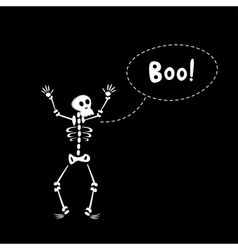 Funny Skeleton vector image