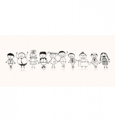 Happy family vector image