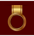 Gold label vector image
