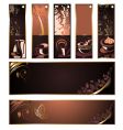 Set of coffee tea banners vector image