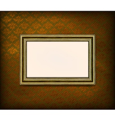 Old wooden frame vector image