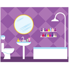 Bathroom vector image