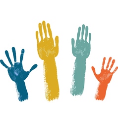 Voting hands vector image