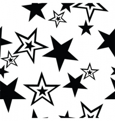 Stars seamless pattern vector image