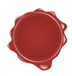 Wax seal vector image