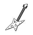 Electric guitar music instrument vector image