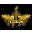 Music emblem vector image