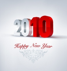 2010 3d newyear vector image