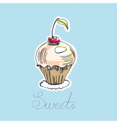 Cake vector image
