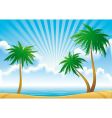 Morning coast vector image