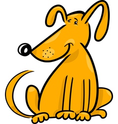 Cartoon doodle of funny dog vector image