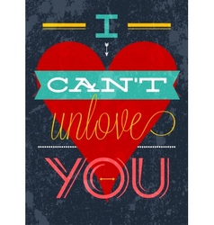 Valentines Postcard for expression your feeling vector image