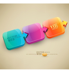 Colored arrows vector image