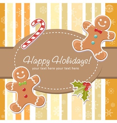 Cute Christmas card vector image