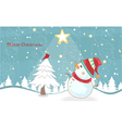 Winter background vector image