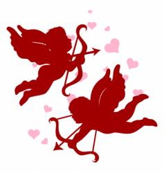 Valentine's Day cupid vector image