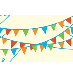 Seamless banner with flags vector image