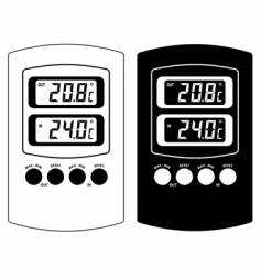 Electronic thermometer vector image