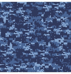 Military blue camouflage vector image
