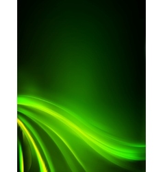 Abstract green lights background eps 8 vector image