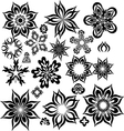 Abstract flowers for design vector image