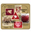 Design elements Valentine's Day vector image