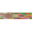 Seamless regiments with products banner vector image
