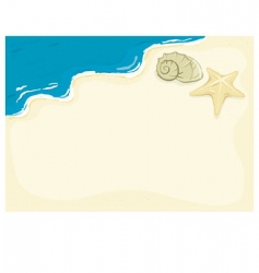 Beach background vector image