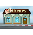 A library vector image