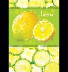 Fresh lemon menu vector image