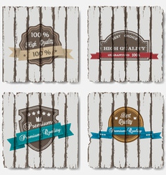 Premium Quality Labels vector image
