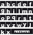 Lowercase alphabet vector image