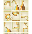 Retro grunge background vector image