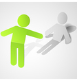 Assistant paper man vector image
