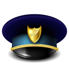Police hat vector image