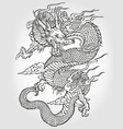 Asian dragon illustration vector image