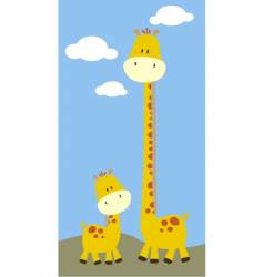 Baby giraffe vector image