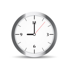 Clock face on white Royalty Free Vector Image - VectorStock