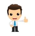 Cartoon office worker vector image