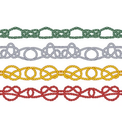 Colored sea knot pattern vector image