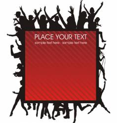 Party crowd vector image