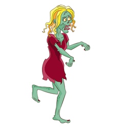 Female Zombie vector image