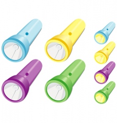 Flashlights vector image