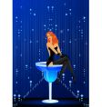 Pin up vector image