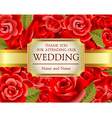 Wedding invitation vector image