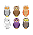 Owls vector image