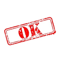 OK rubber stamp vector image