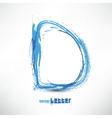 Drawn by hand letter Grunge wave vector image