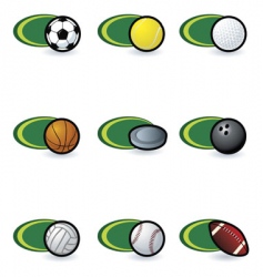 Sport icons vector image