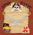 Pirate party invitation vector image
